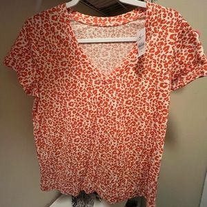 Loft Short Sleeve Animal Print T Shirt